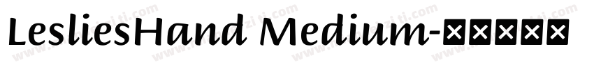 LesliesHand Medium字体转换
